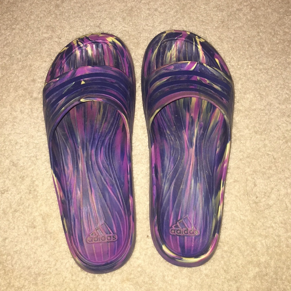 Colorful Adidas Slides😇